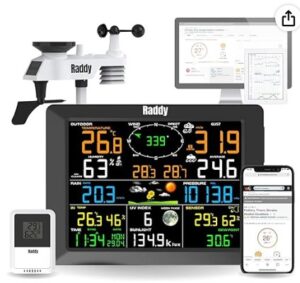 Raddy WF-100C väderstation med radiosensor